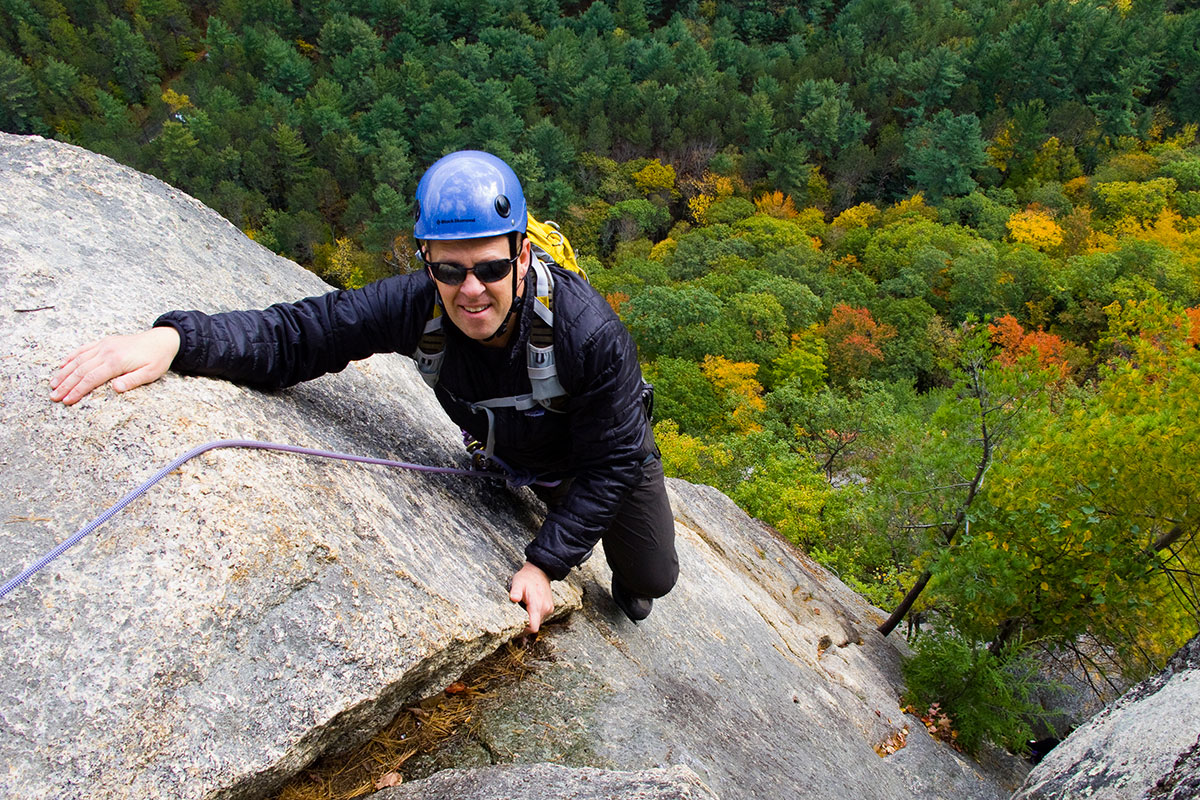 Rock Climbing on Cathedral Ledge