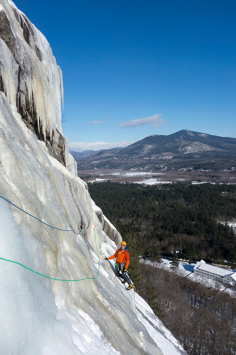 Ice Climbing on Whitehorse Ledge